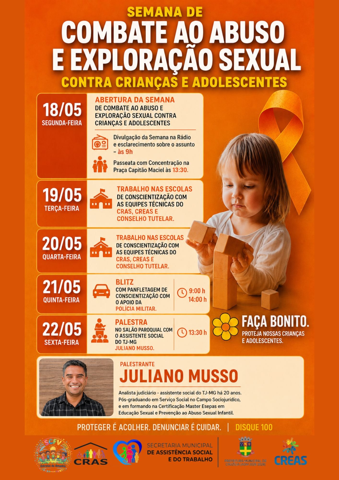 Semana reforça proteção infantil